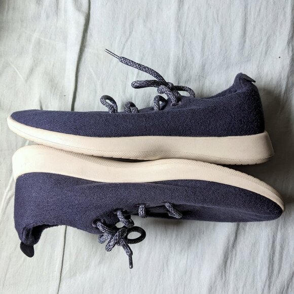 Allbirds Merino Wool Blue Woven Sneakers Lace Up Men’s Size US 10 EUR 42 - Picture 3 of 5
